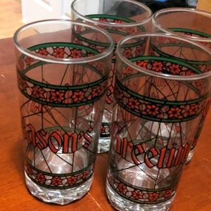 Vintage holiday glasses